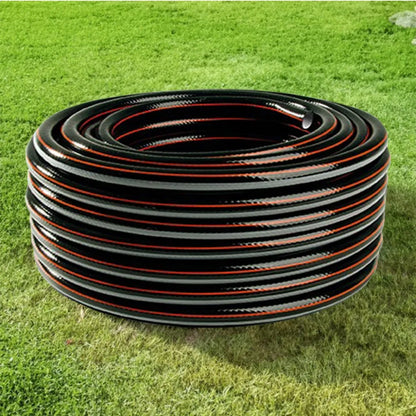 Guminė sodo žarna 3/4" 30m, 4 sluoksnių, su pistoletu ir vežimėliu, BRADAS komplektas