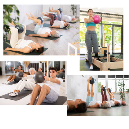 Guminis gimnastikos kamuoliukas pilatesui, jogai ir reabilitacijai, 20 cm, geltonas DrFit