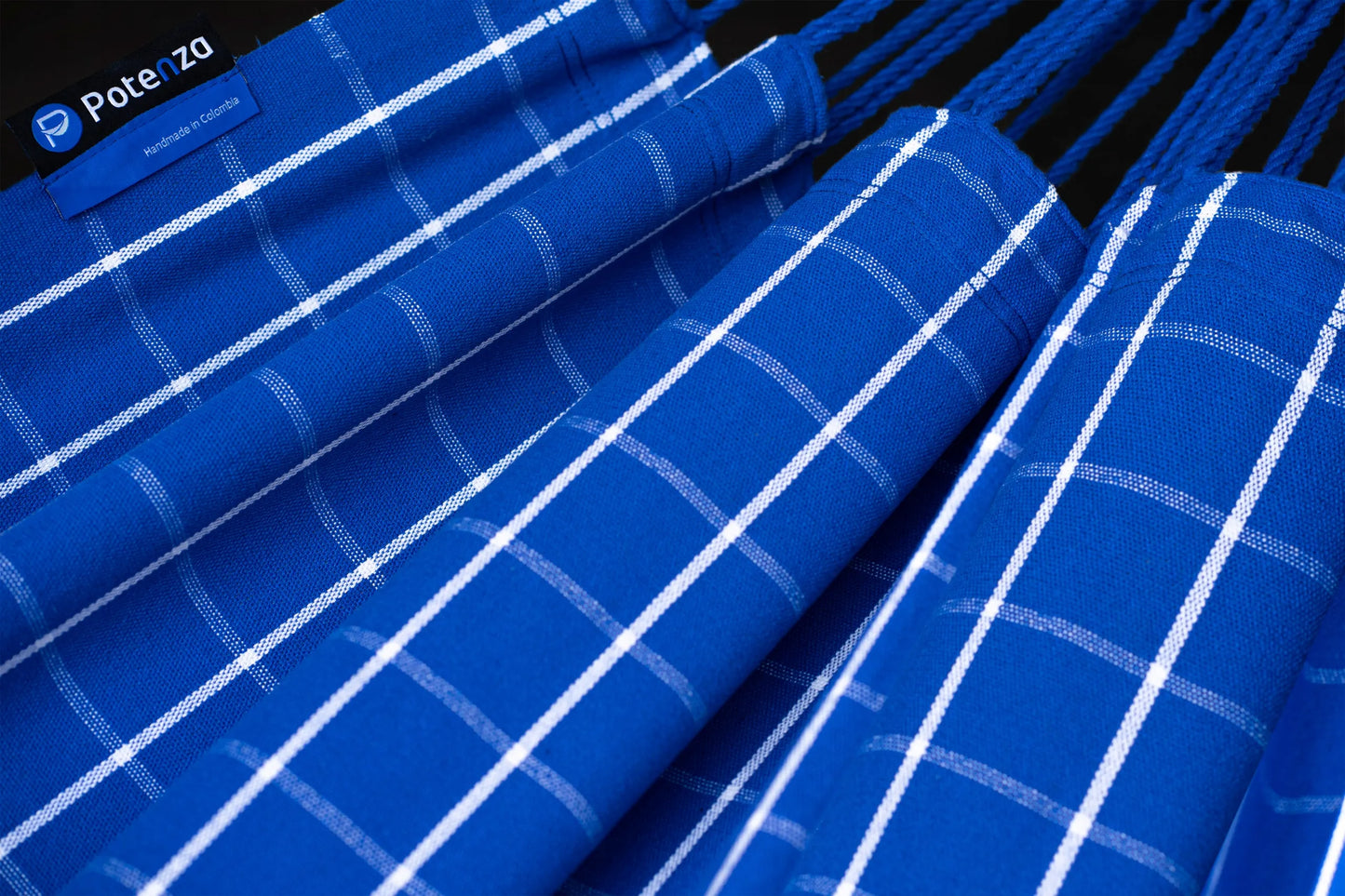 Hamakas su pirminiu aliuminio karkasu Potenza Cartago Blue, dvivietis