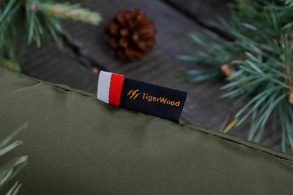 Hamakas Ważka V1 Single Zip su tinkleliu nuo uodų Khaki Tigerwood