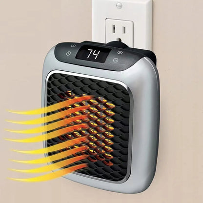 Handy Heater 800W elektrinis mini ventiliatorinis šildytuvas su nuotolinio valdymo pulteliu