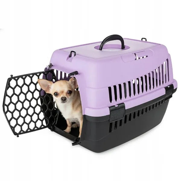 Happet Abba S violetinis transporteris šunims ir katėms, 33 × 50 × 33 cm, automobiliui