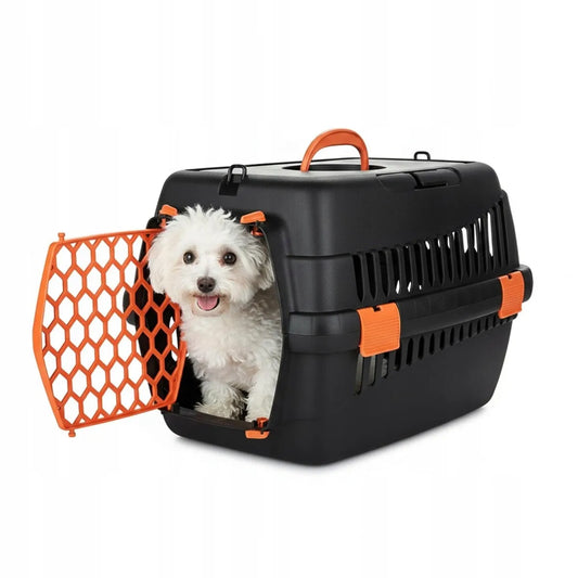 Happet TEDDY S transporteris katei, šuniui ar triušiui, 50 × 33 × 33 cm, oranžinis