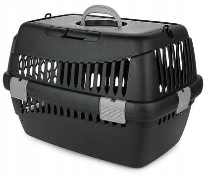 Happet TEDDY S transporteris katei, šuniui ir triušiui, 50 × 33 × 33 cm, pilkas