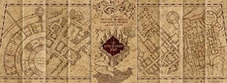 Hario Poterio dėlionė „Marauder’s Map“ 1000 detalių