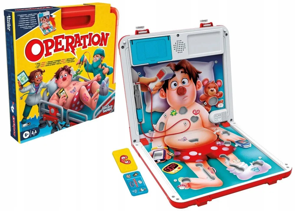 HASBRO „Operation“ – miklumo žaidimas lagaminėlyje G0951
