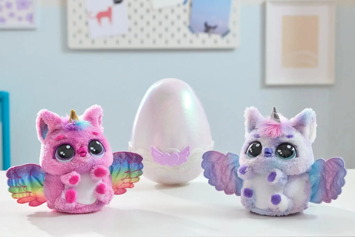 HATCHIMALS ALIVE MYSTERY PUFFICORN – interaktyvus staigmenos kiaušinis Misty arba Snowy