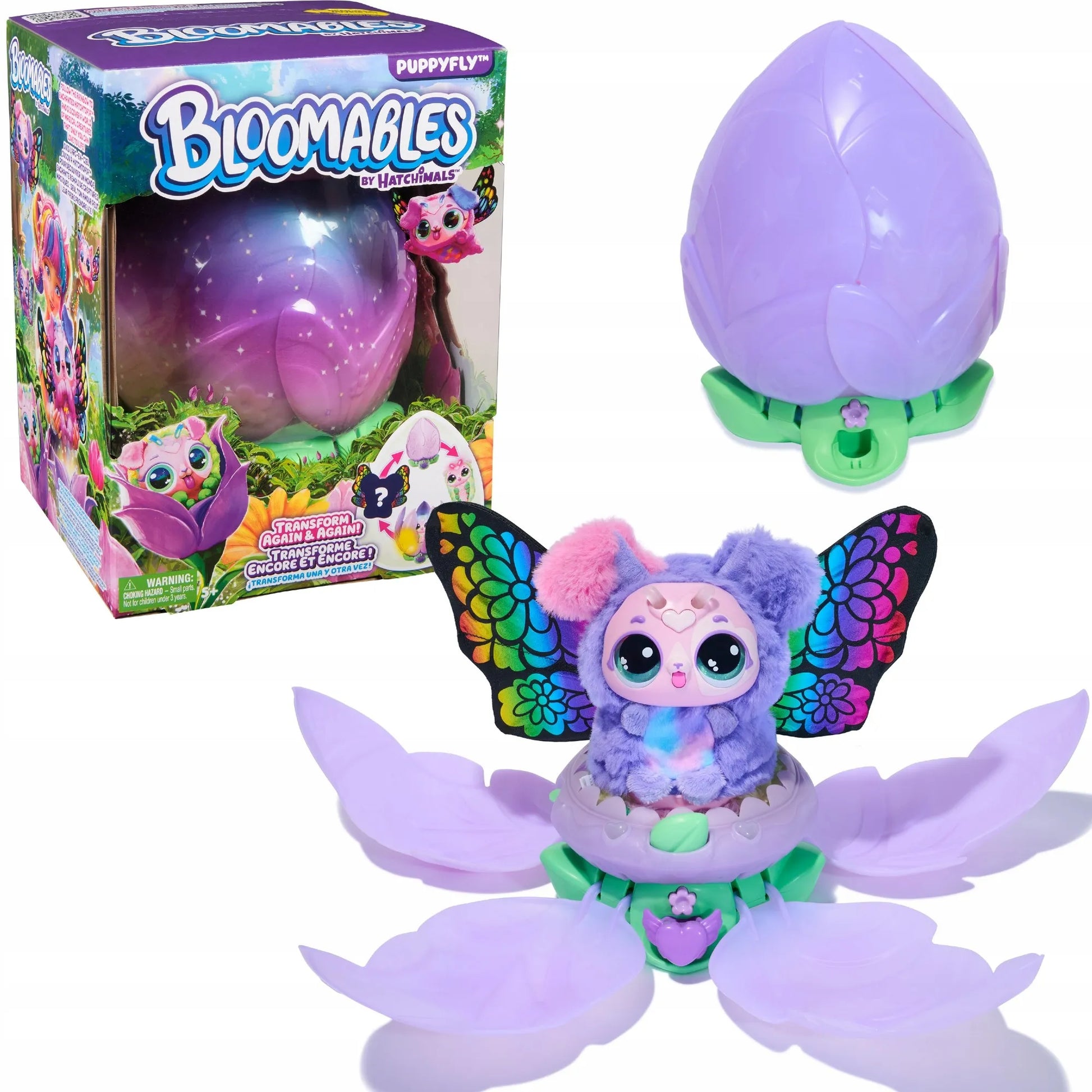 HATCHIMALS BLOOMABLES interaktyvi gėlė su drugelio transformacija