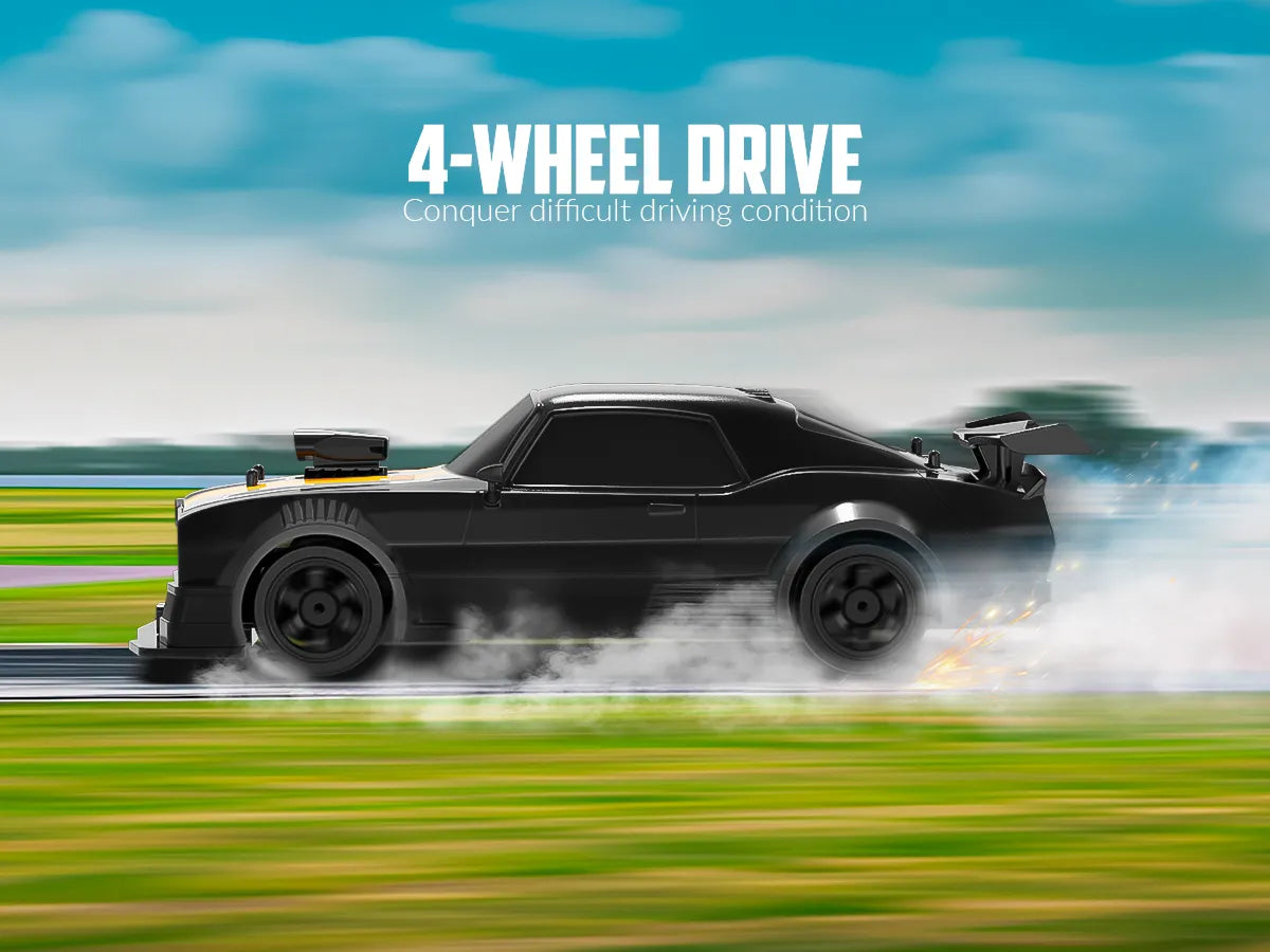 HB Toys 1:16 RC drift automobilis, juodas