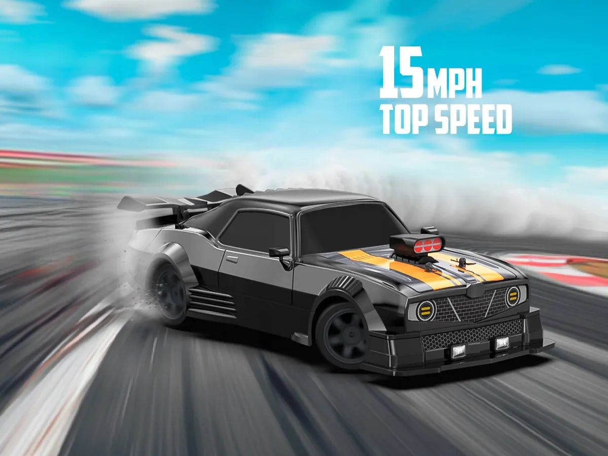 HB Toys 1:16 RC drift automobilis, juodas