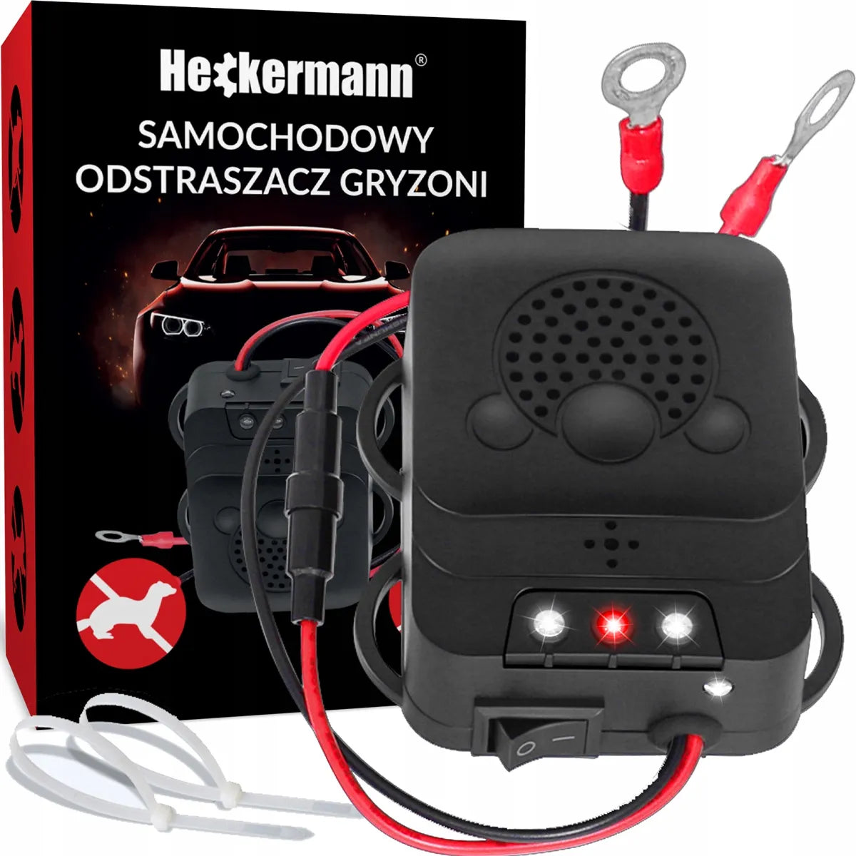 Heckermann 532 ultragarsinis graužikų baidiklis automobiliui