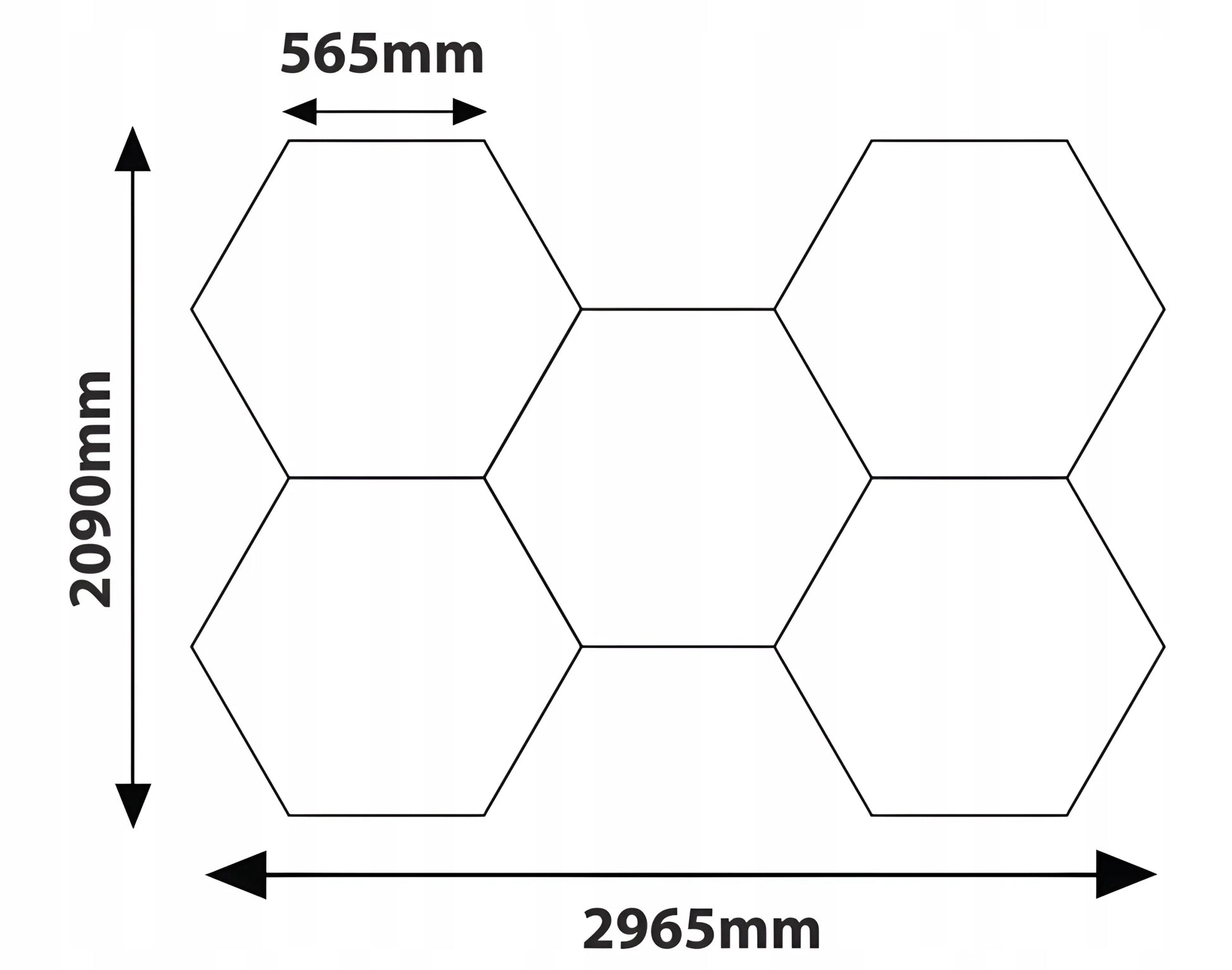 HEXAGON LED šviestuvas apšvietimui garažui, dirbtuvėms ir namams 6500K 230W 25300LM