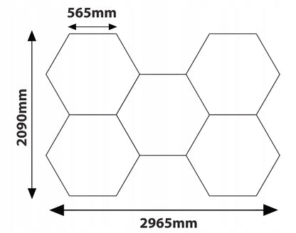 HEXAGON LED šviestuvas apšvietimui garažui, dirbtuvėms ir namams 6500K 230W 25300LM