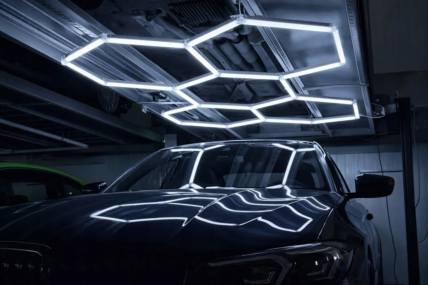 HEXAGON LED šviestuvas apšvietimui garažui, dirbtuvėms ir namams 6500K 230W 25300LM