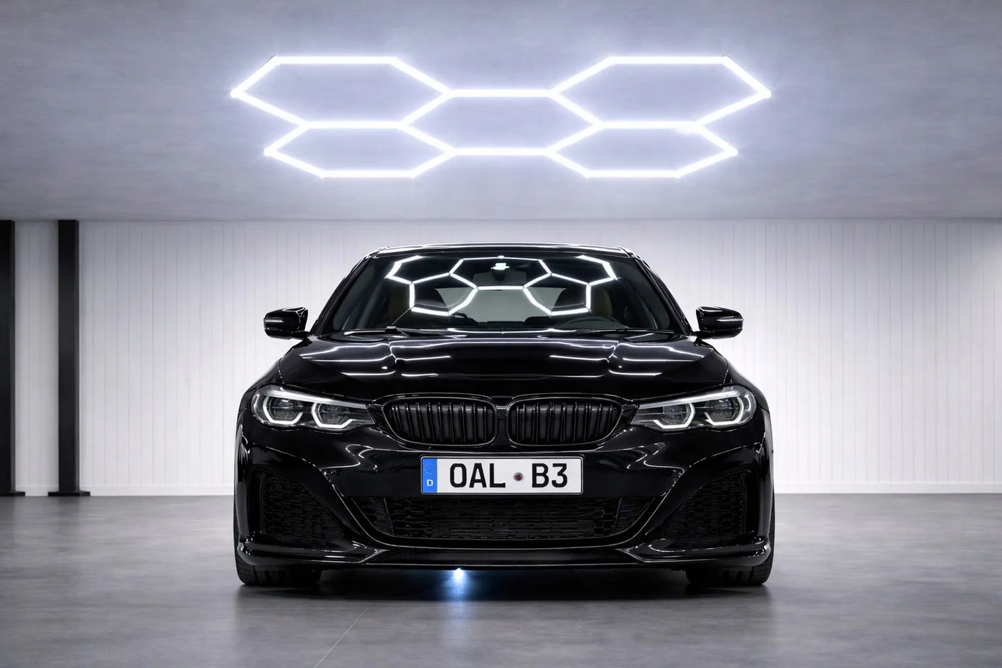 HEXAGON LED šviestuvas apšvietimui garažui, dirbtuvėms ir namams 6500K 230W 25300LM