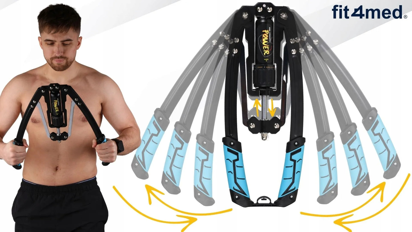 Hidraulinis krūtinės ir rankų treniruoklis Fit4Med, reguliuojamas 10-200 kg