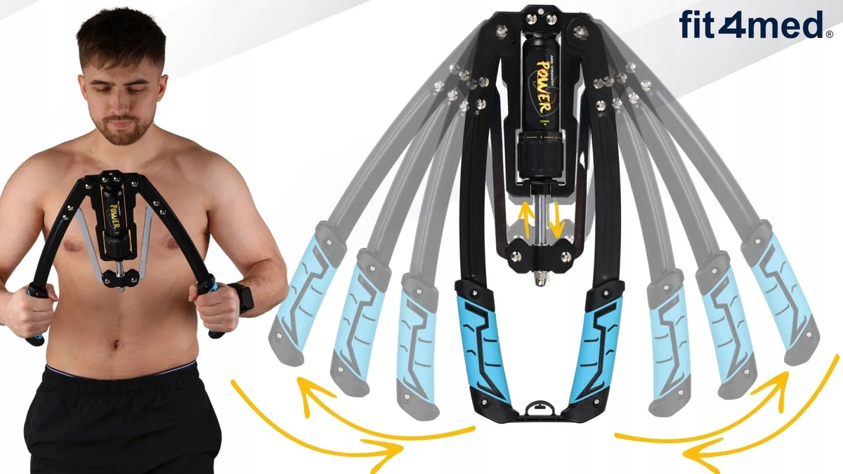 Hidraulinis krūtinės ir rankų treniruoklis Fit4Med, reguliuojamas 10-200 kg