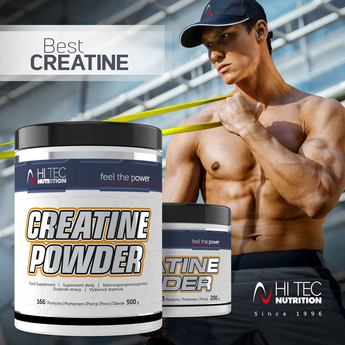 HiTec Nutrition Creatine Powder, kreatino monohidratas, 250 g