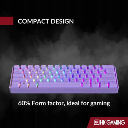 HKKB GK61 mechaninė žaidimų klaviatūra 60 proc. 61 klavišas RGB apšvietimas