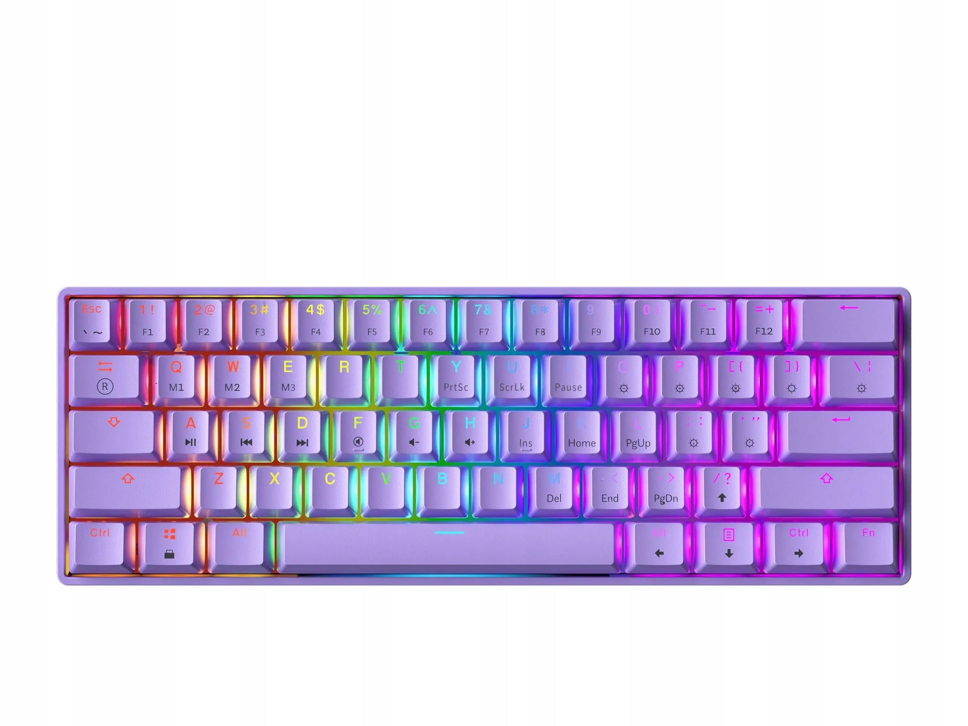 HKKB GK61 mechaninė žaidimų klaviatūra 60 proc. 61 klavišas RGB apšvietimas