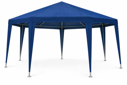 „Holla Garden“ sodo paviljonas 3,9 × 3,9 m, mėlynas, uždaromas, su 6 sienelėmis