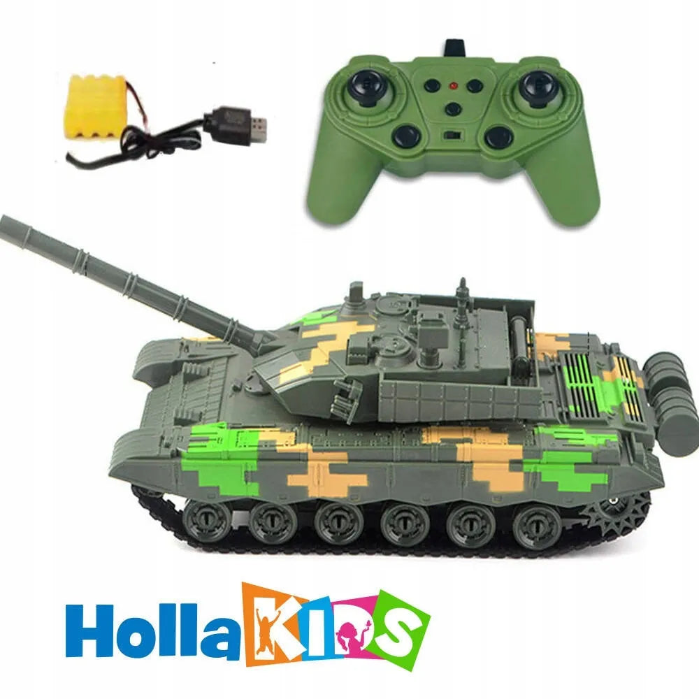 HollaKids didelis nuotoliniu būdu valdomas tankas, 11 kanalų, su programavimo ir kovos efektais