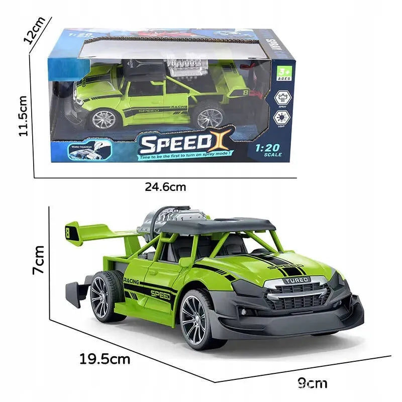 HollaKids „SPEED I“ nuotoliniu būdu valdomas automobilis su garų efektu ir LED žibintais