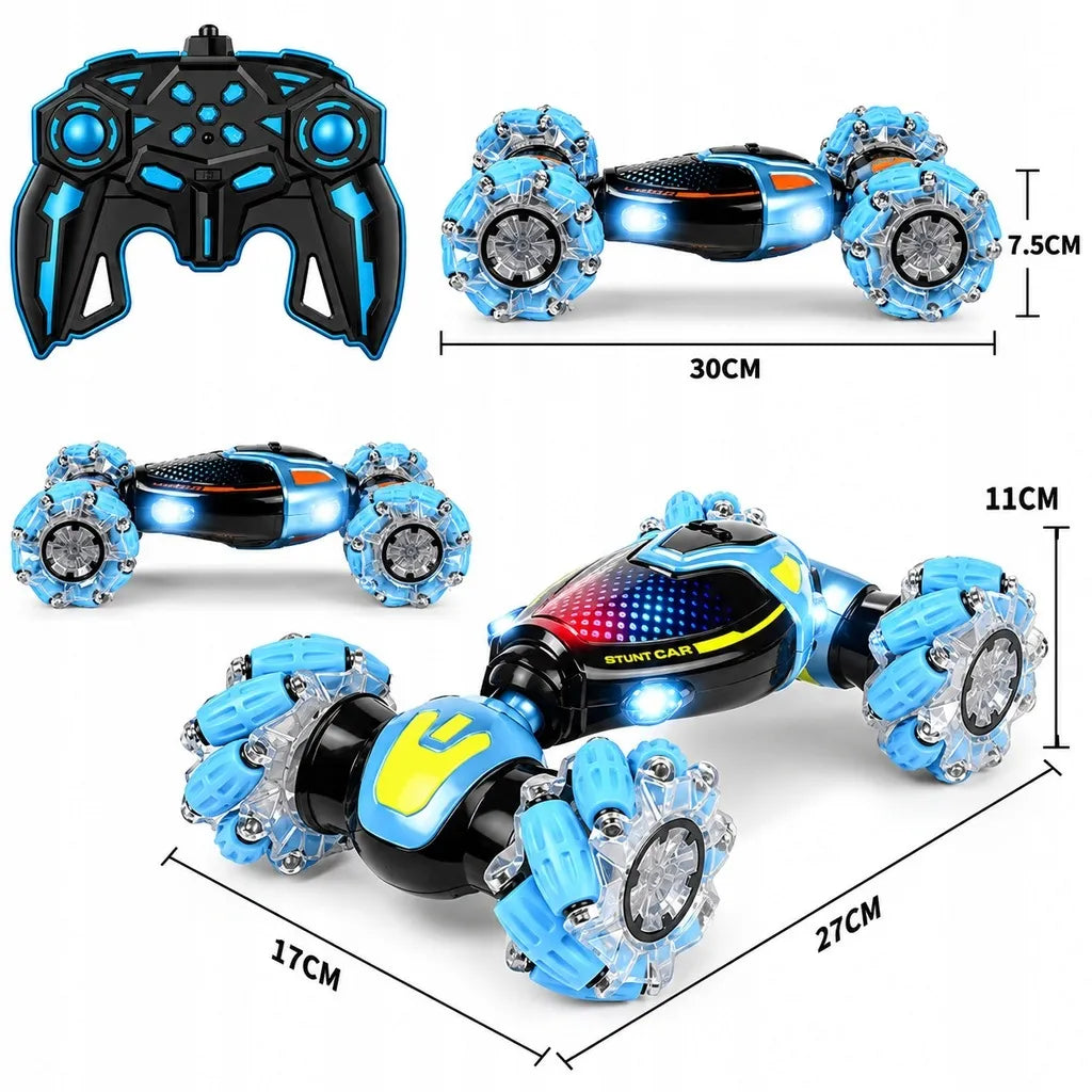 HollaKids „Twister Drift“ nuotoliniu būdu valdomas 4x4 automobilis su gestų valdymu ir LED šviesomis
