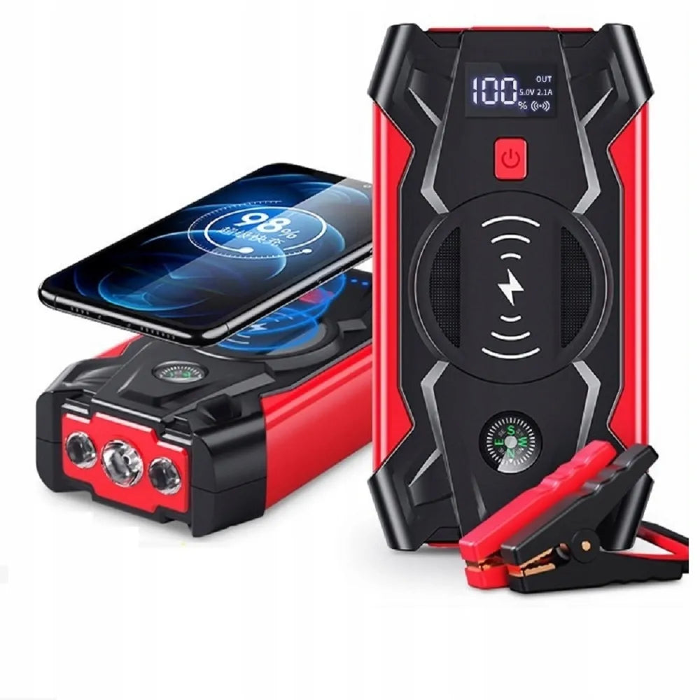 Homkel galingas automobilinis užvedimo įrenginys ir išorinė baterija, 12 V, 20 000 mAh