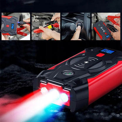 Homkel galingas automobilinis užvedimo įrenginys ir išorinė baterija, 12 V, 20 000 mAh