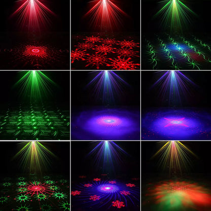 Homkel PROJEKTOR DISCO lazerinis disko rutulys su nuotolinio valdymo pulteliu, muzikiniu režimu ir RGB LED 8W