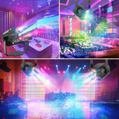 Homkel PROJEKTOR DISCO lazerinis disko rutulys su nuotolinio valdymo pulteliu, muzikiniu režimu ir RGB LED 8W