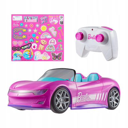 „Hot Wheels Barbie“ rožinis nuotoliniu būdu valdomas kabrioletas + lėlė
