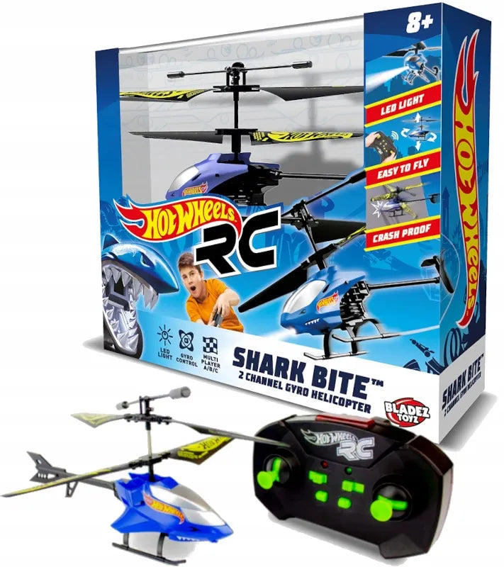 Hot Wheels Bladez Shark Bite nuotoliniu būdu valdomas sraigtasparnis RC