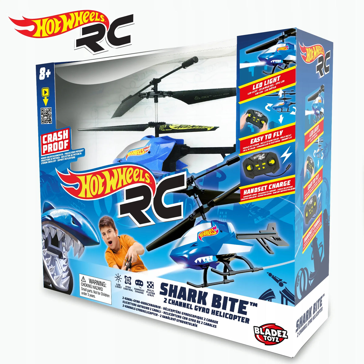 Hot Wheels Bladez Shark Bite nuotoliniu būdu valdomas sraigtasparnis RC