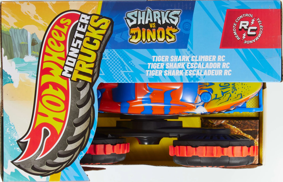 „Hot Wheels Monster Trucks Tiger Shark“ nuotoliniu būdu valdomas laipiotojas 1:15