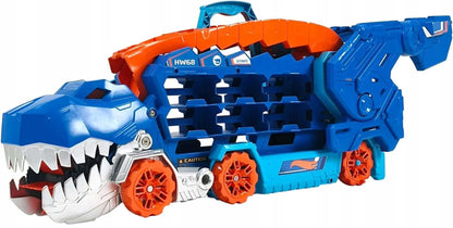 „Hot Wheels“ T-rekso mega transporteris su lenktynių trasa ir 2 automobiliukais