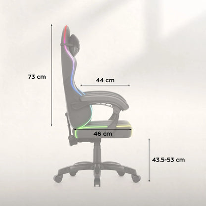 Huzaro Force 2.7 RGB žaidimų ir darbo prie kompiuterio krėslas