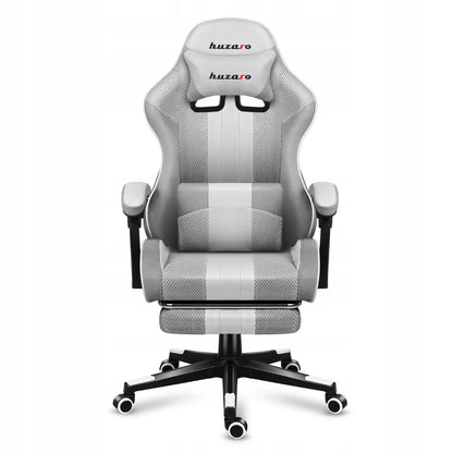 Huzaro Force 4.7 White Mesh žaidimų kėdė su kojų atrama
