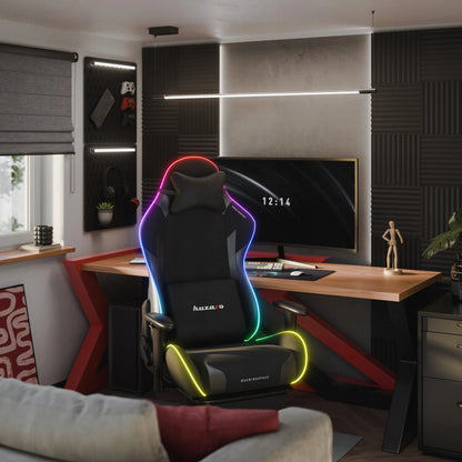 Huzaro Force 5.7 RGB pasukama žaidimų kėdė su reguliuojamu aukščiu