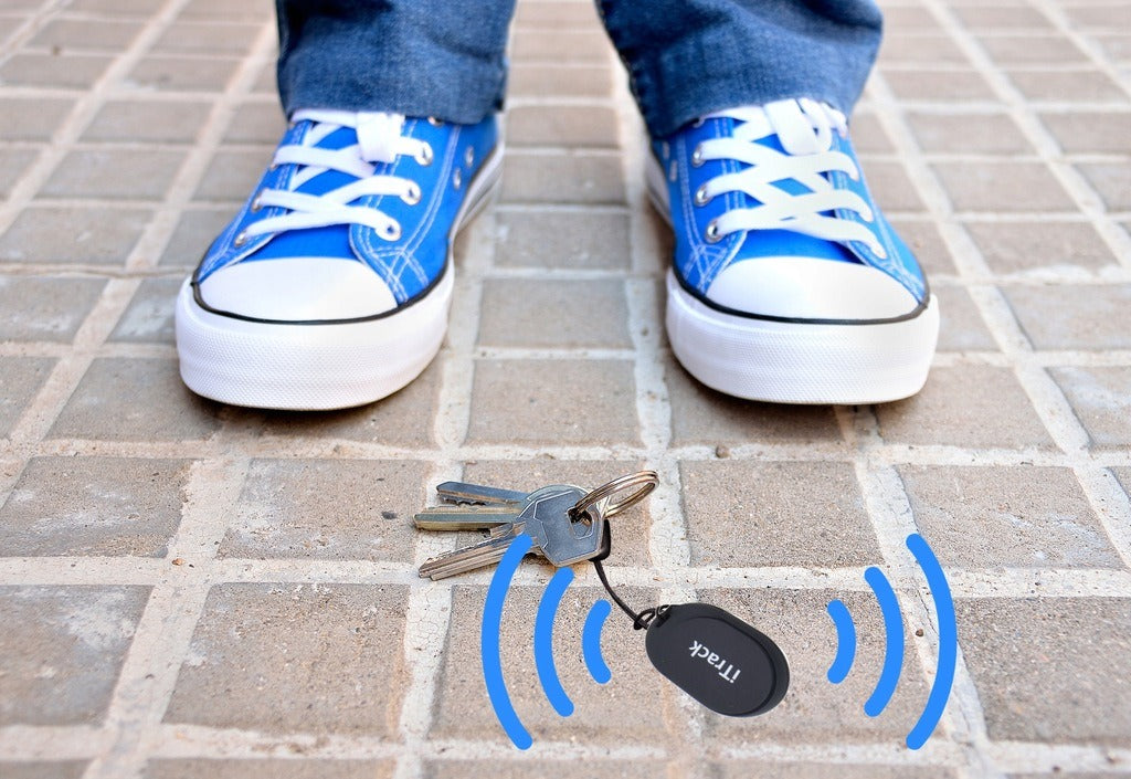 iTrack1 Mini išmanus raktų ir piniginės ieškiklis – patikimas sekiklis