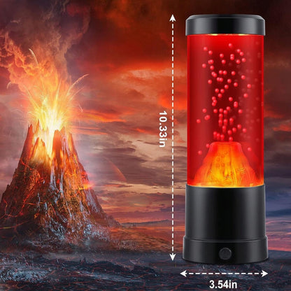 Lavos Lempa su Raudonu Apšvietimu - Vulkanas