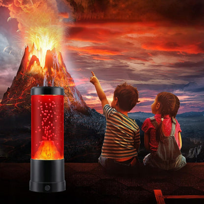 Lavos Lempa su Raudonu Apšvietimu - Vulkanas