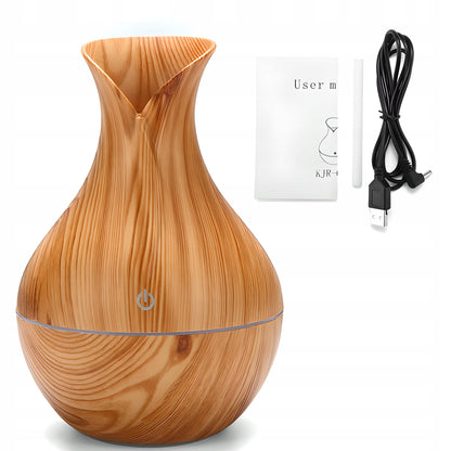 Aromatinis Oro Drėkintuvas su LED Šviesa