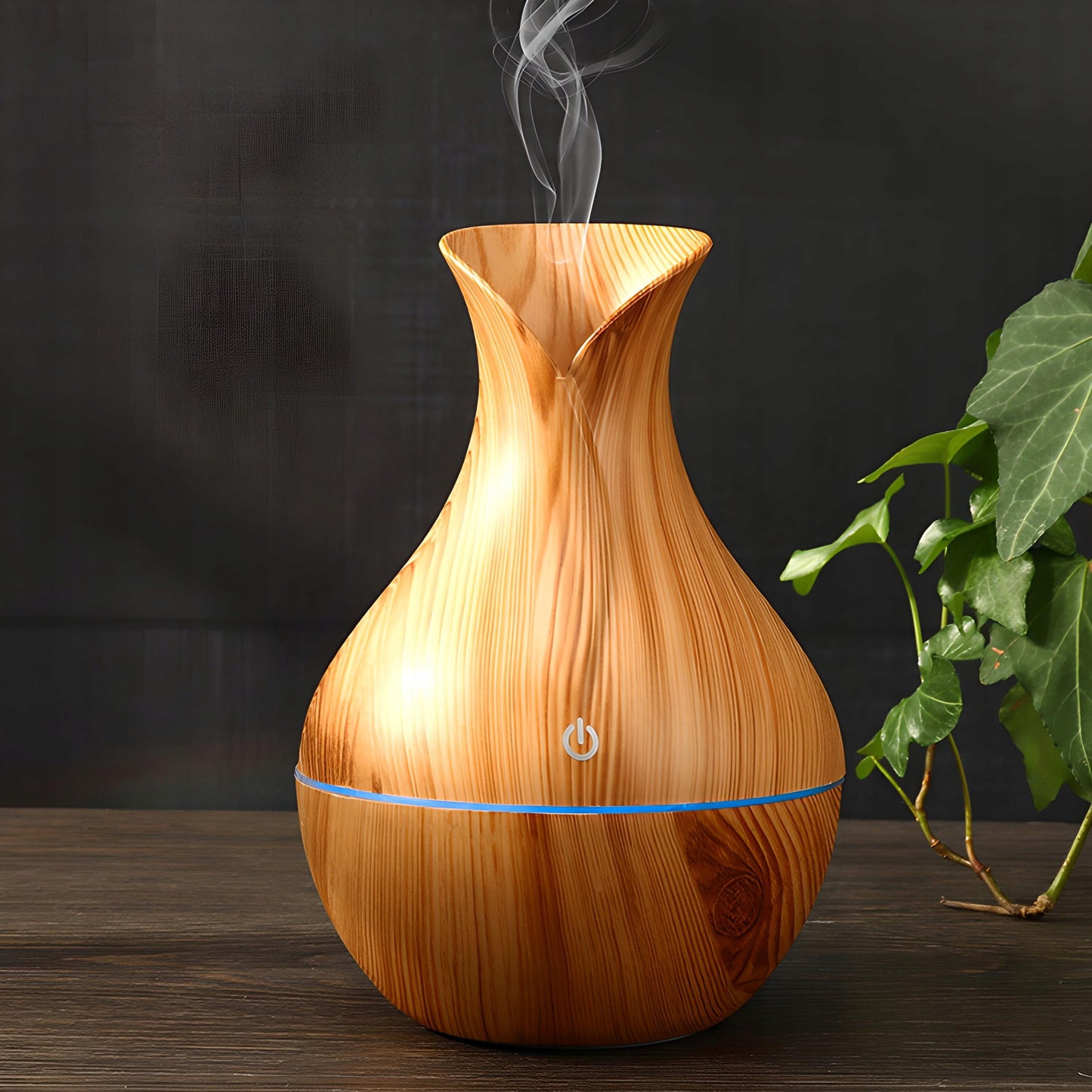 Aromatinis Oro Drėkintuvas su LED Šviesa