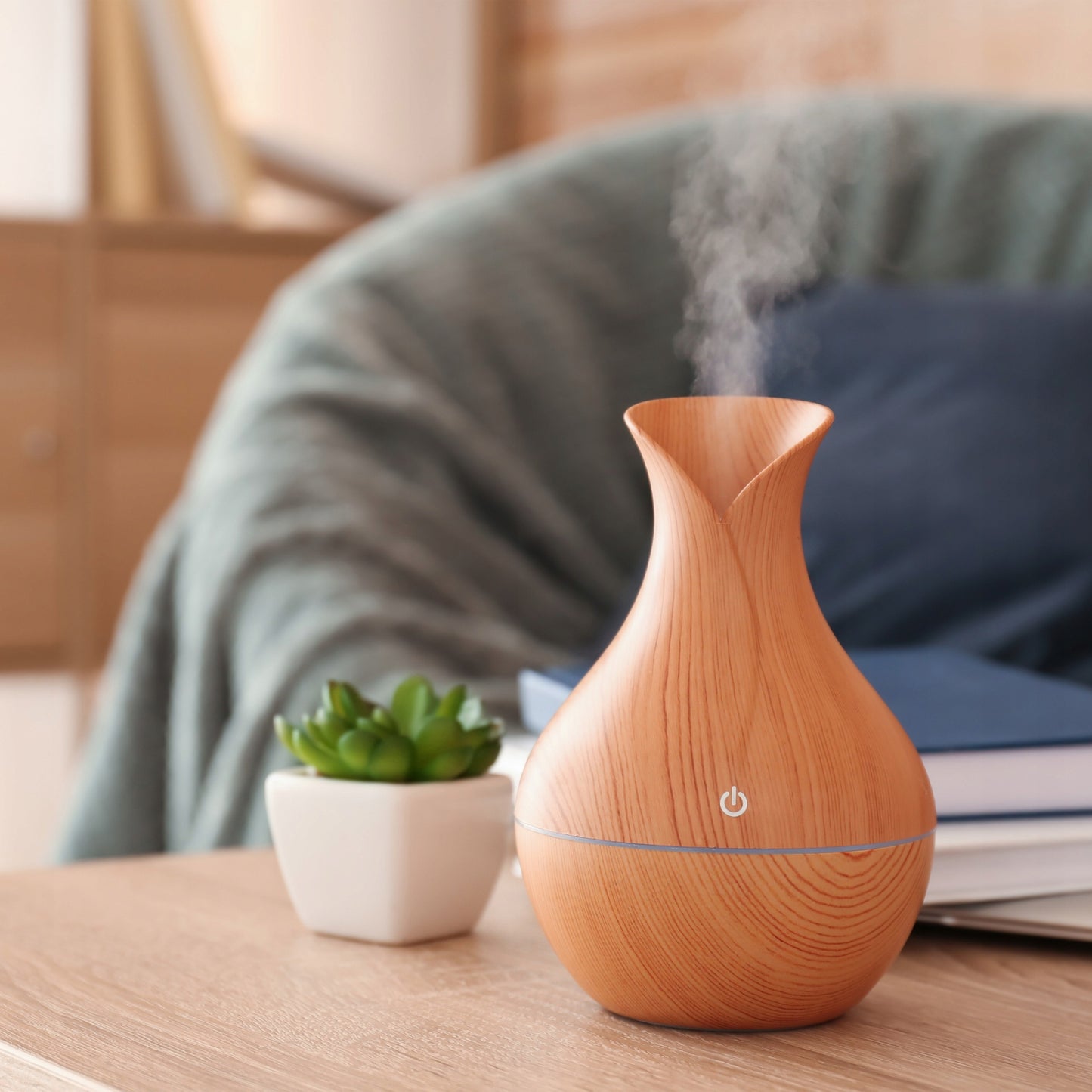 Aromatinis Oro Drėkintuvas su LED Šviesa