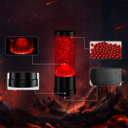 Lavos Lempa su Raudonu Apšvietimu - Vulkanas