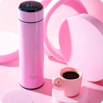 Terminis kavos puodelis su LED ekranu ir sieteliu, 473 ml