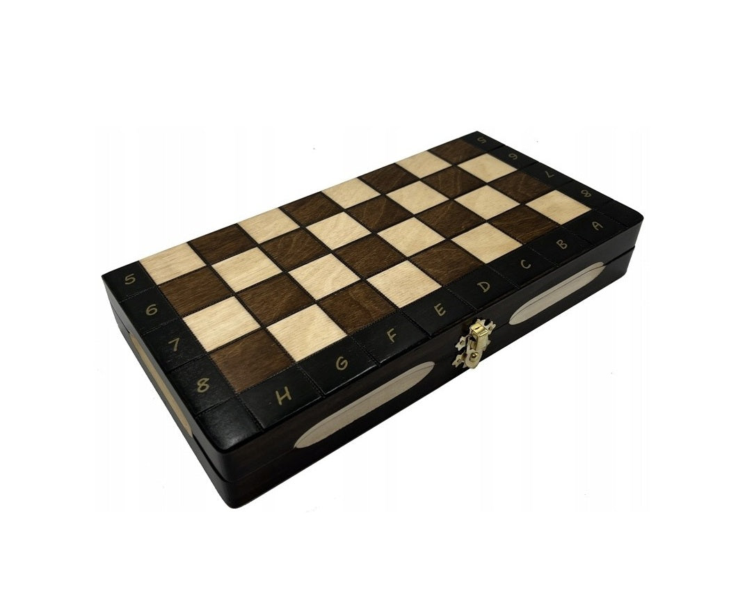 Medinė šachmatų lenta – 28,7 × 28,7 cm