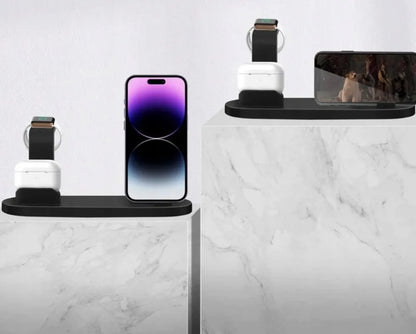 Indukcinis 6-viename QI kroviklis iPhone MagSafe Apple Watch AirPods USB-C spartusis